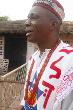 Eze A.E. Chukwuemeka Eri, a king in a community in southeastern Nigeria, believes that the Igbo are descendants of ancient Israelites. Photo by Chika Oduah