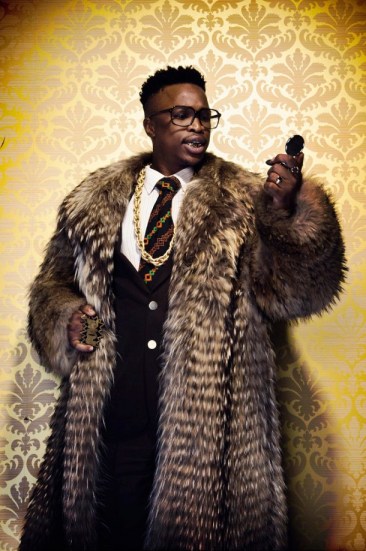 “The Minister of Finance,” a mock portrait by Zimbabwean-born, Johannesburg-based artist  Kudzanai Chiurai 