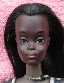 1965 Christie® Head Mold Christie was the first African American friend to the Barbie doll. Christie was a beautiful AA girl with a bubble cut hairdo mostly. This is Malibu Christie and she had a straight hairdo, sometimes with painted hair in front of the ears.