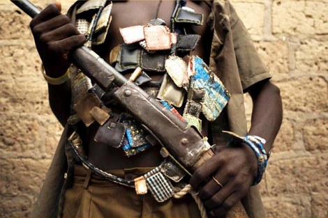 An armed anti-balaka militiaman poses on the outskirts of the capital Bangui in the Central African Republic. Reuters