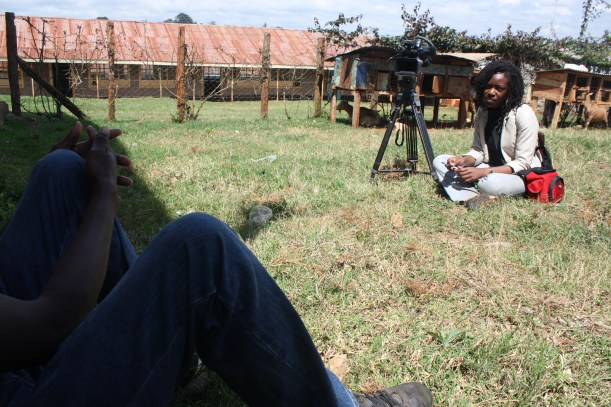 filming interviews in the scorching heat is always fun