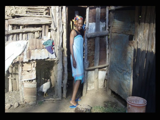 Yes, the chicken coop is right next to the shower, but hey-- it's all part of the fun (Mureru, Kenya)