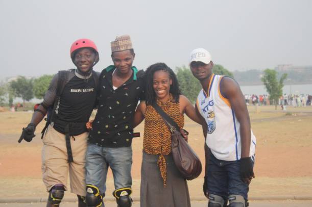 They call themselves "street kids" and they're trying popularize extreme stunt skating in Africa