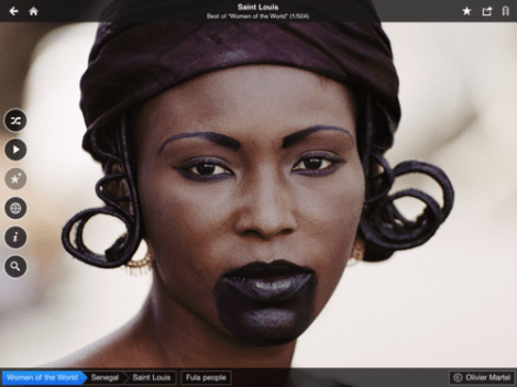 A portrait of a women from Saint Louis, Senegal