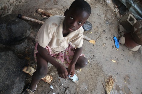 10-year-old Marvelous Yakubu says he is praying for the return of his sister, who was abducted by Boko Haram. Photo by Chika Oduah