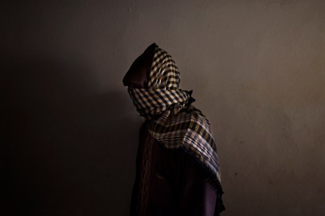 A member of Boko Haram, an Islamist group behind several deadly attacks in northern Nigeria, in a suburb of Kano, Nigeria, Feb. 12, 2012. The deadly militant Islamist group, thought to be aided by outside terrorist groups, has local roots to the anger it expresses at the Nigerian State.  (Samuel James/The New York Times)