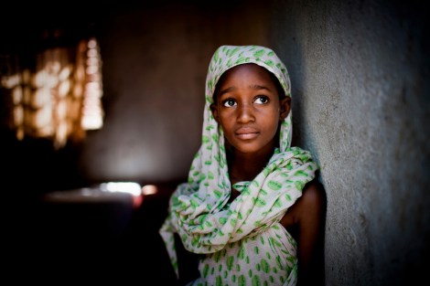 A young girl in Mali gazes wistfully. Credit Katie Orlinsky