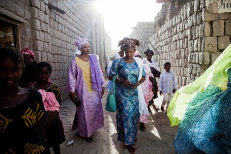  Women gather in the streets of Timbuktu to celebrate a three-day wedding. Less than a year ago, these women would have been put in prison for such activity. Credit Katie Orlinsky