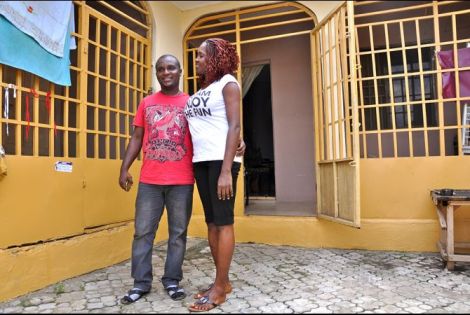 Livinus Damka and his wife, Rita, live in a small one-bedroom house along a winding, narrow dirt road in Ikwerre, a farming and fishing community in the Niger Delta. (Lauren Bohn/The GroundTruth Project/GlobalPost)