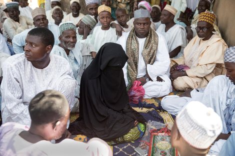 The wedding Fatiah, or party, of Maryan Nazifi, in Dawakin Tofa, another small town outside of Kano. Photo by Glenna Gordon.