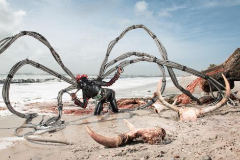 A photo by Fabrice Monteiro from his collection, The Prophesy. Shot in Senegal.