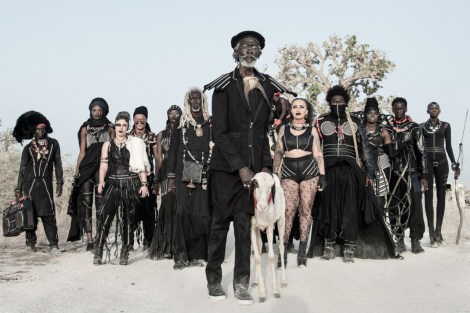 A photo by Fabrice Monteiro from his collection, The Missing Link