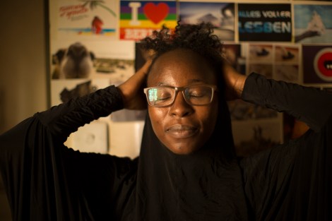 Azeenarh Mohammed, a resident of Abuja Nigeria, grew up wearing the hijab. These days, she sometimes shows off her hair, which she believes is an expression of her identity. Photo by Chika Oduah. November 23, 2016. ABUJA, NIGERIA